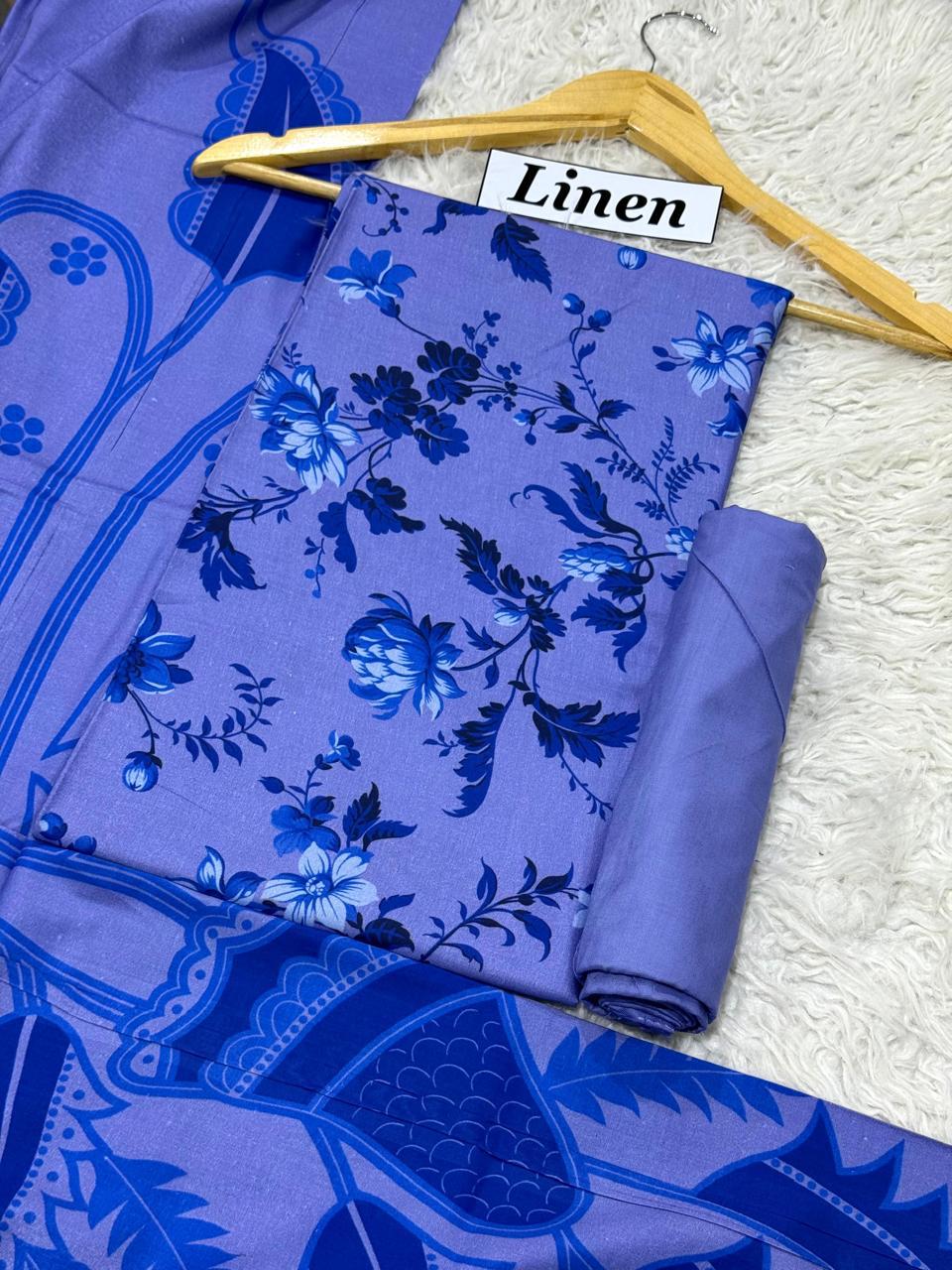 WINTER SILK DIGITAL PRINTED 3-PIECE - SD#11